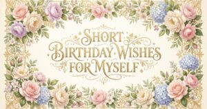 short birthday wishes for myself