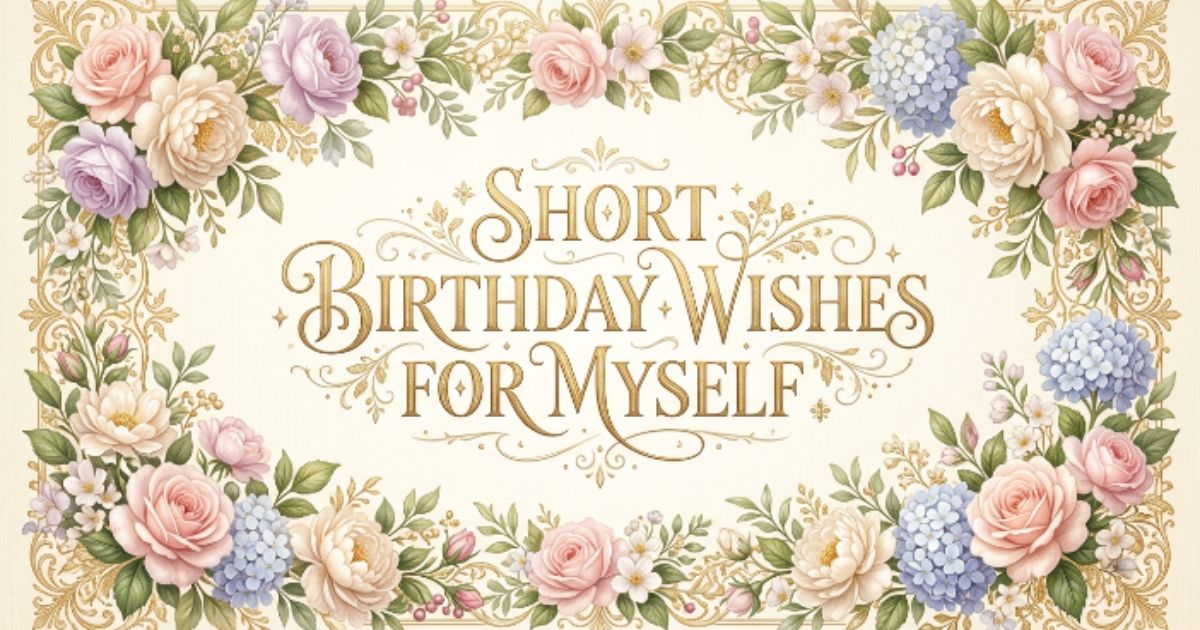 short birthday wishes for myself