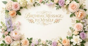 birthday message to myself