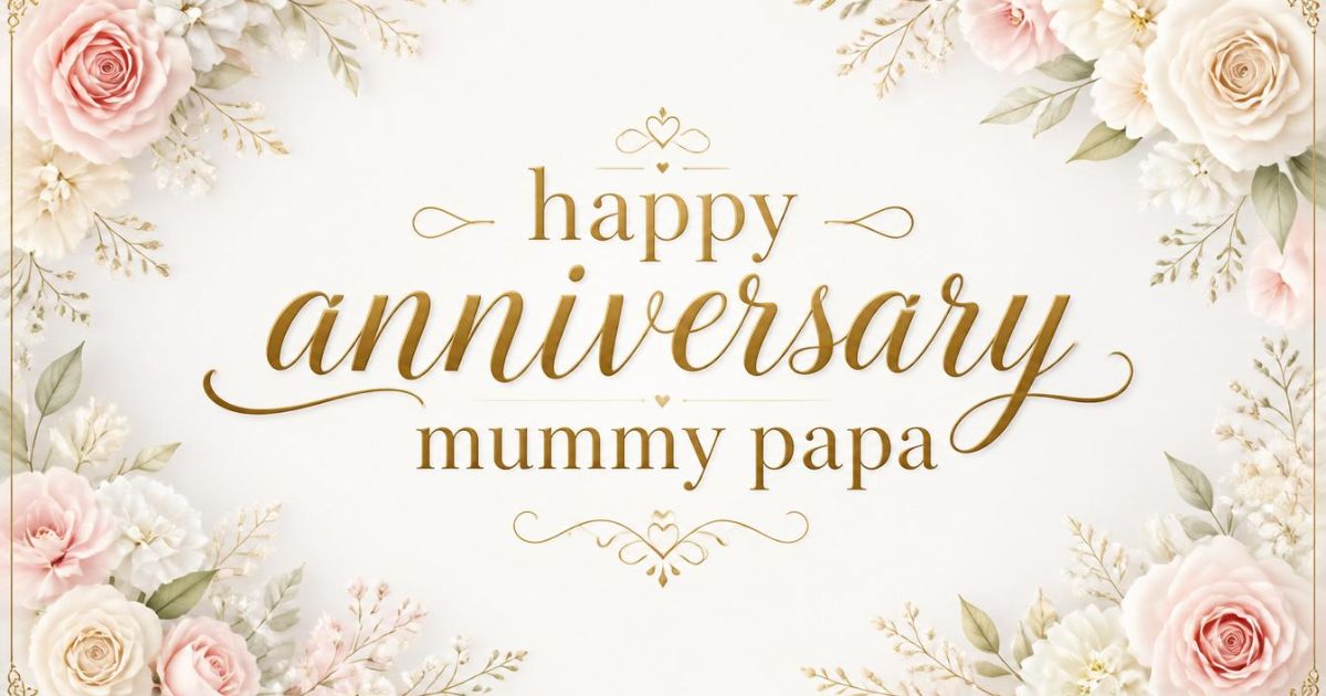 happy anniversary mummy papa