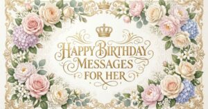 happy birthday messages for her