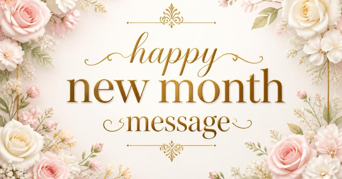 happy new month message