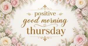 positive good morning thursday