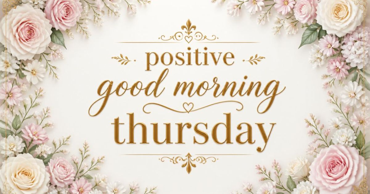 positive good morning thursday