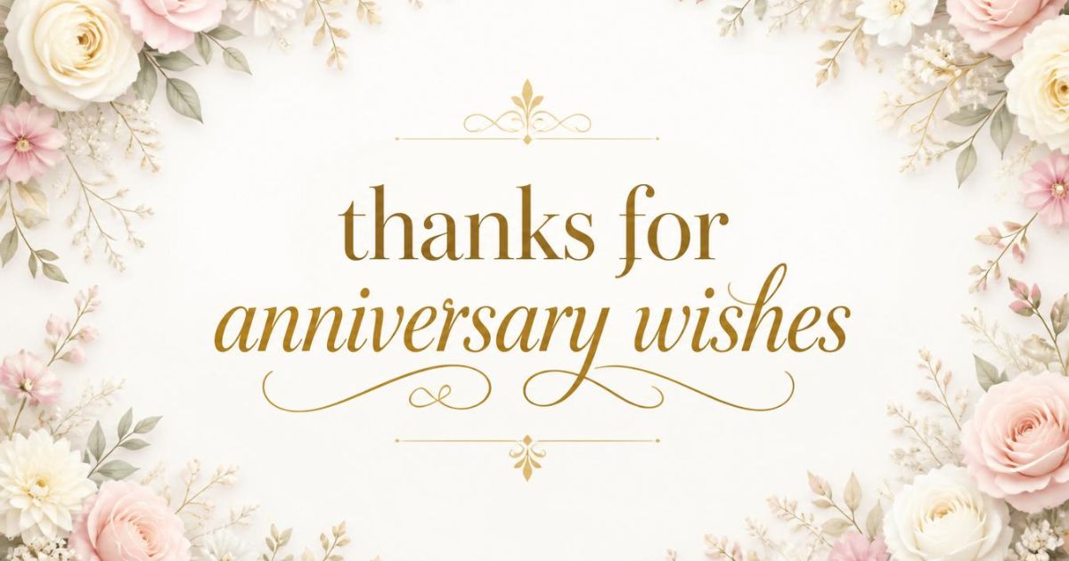 thanks for anniversary wishes