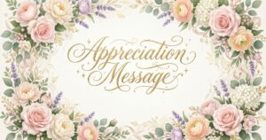 appreciation message