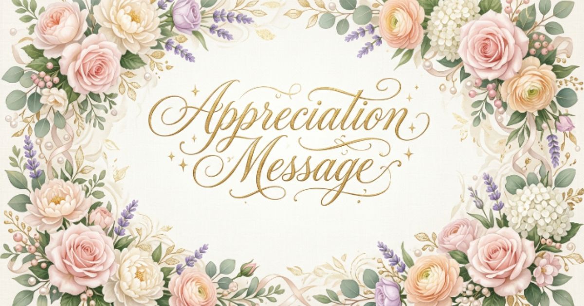 appreciation message