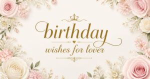birthday wishes for lover