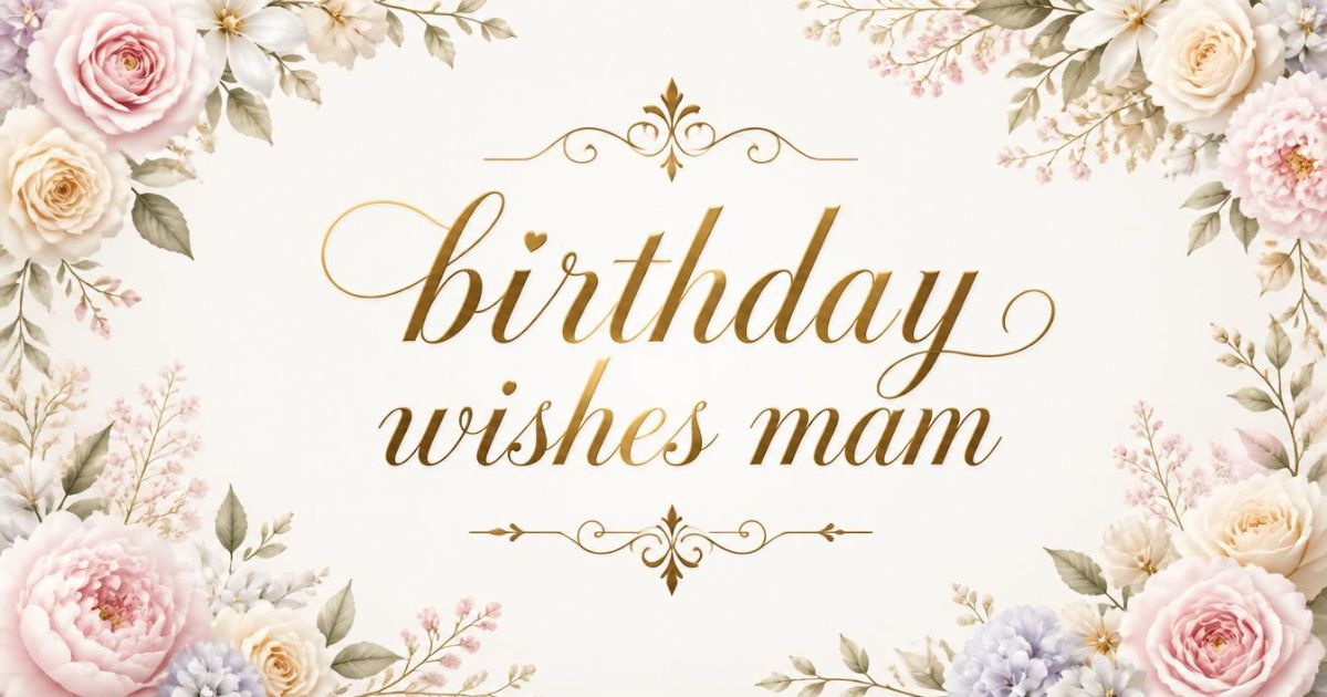 birthday wishes mam