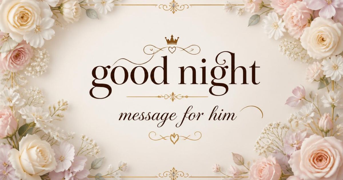good night message for him