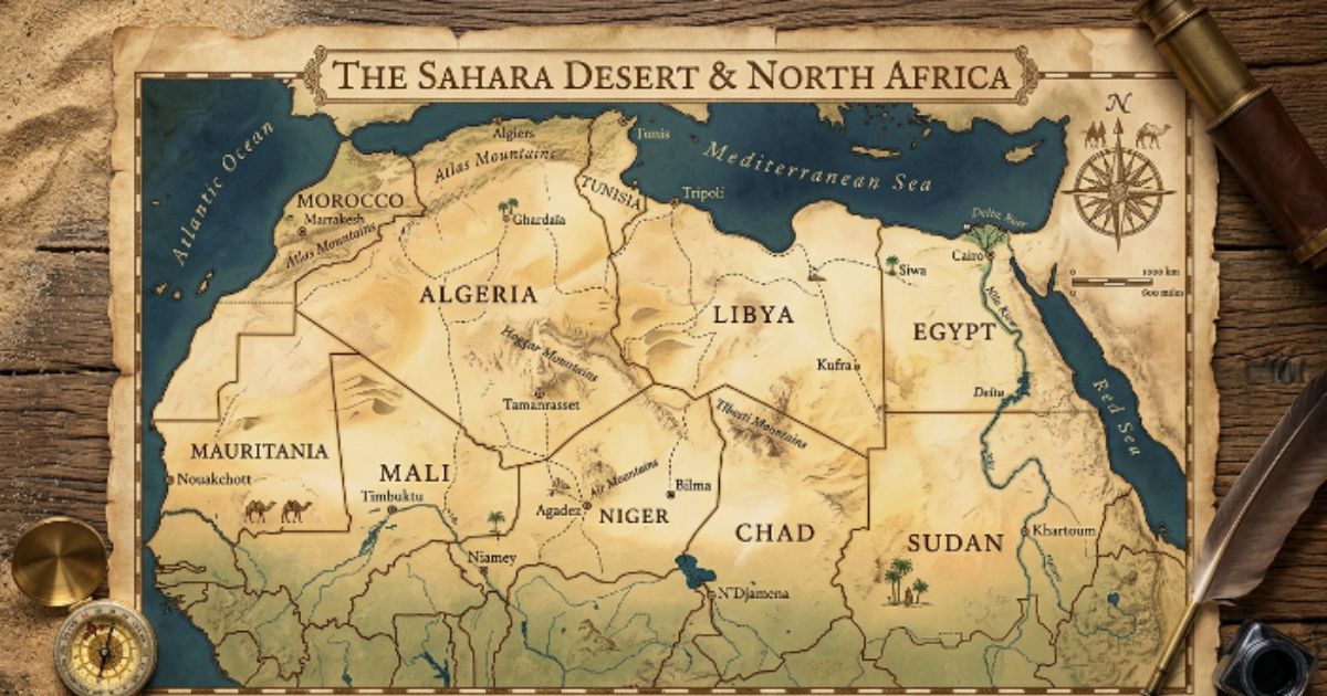 Sahara Desert Map