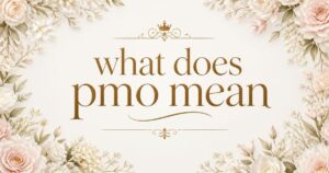 what does pmo mean